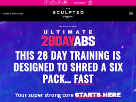 'thesculptedvegan.com' screenshot