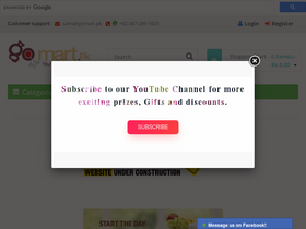 'gomart.pk' screenshot