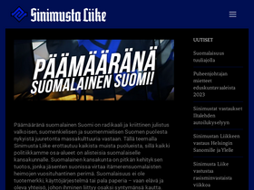 'sinimustaliike.fi' screenshot