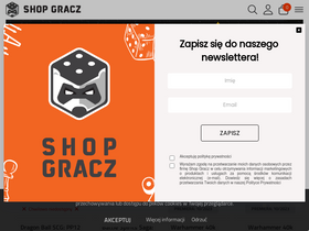 'shopgracz.pl' screenshot