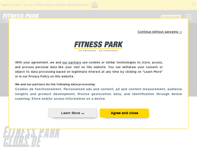 'fitnesspark.fr' screenshot