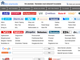 'dinstartside.no' screenshot