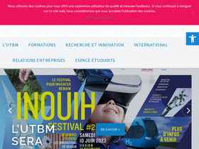 'utbm.fr' screenshot