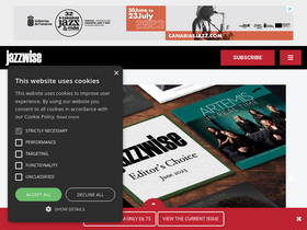 'jazzwise.com' screenshot
