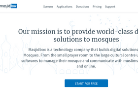 'masjidbox.com' screenshot