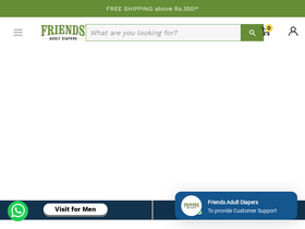 'friendsdiaper.in' screenshot