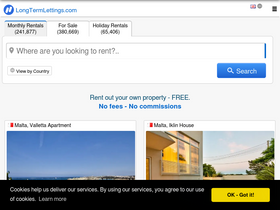'longtermlettings.com' screenshot
