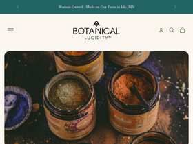 botanicallucidity.com homepage screenshot
