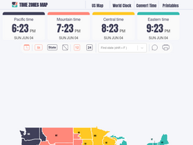 'time-zones-map.com' screenshot