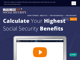 'maximizemysocialsecurity.com' screenshot