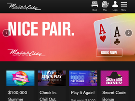 'motorcitycasino.com' screenshot