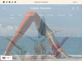 gypsyamazon.com homepage screenshot