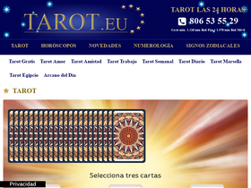 'tarot.eu' screenshot
