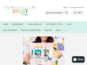 sassyscrapper.com.au homepage screenshot