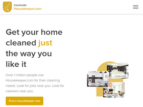 'housekeeper.com' screenshot