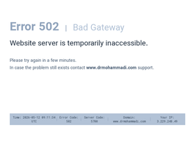 'drmohammadi.com' screenshot