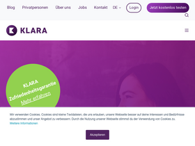 'klara.ch' screenshot