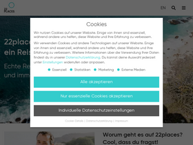 '22places.de' screenshot