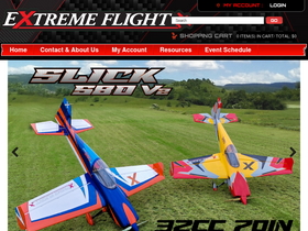 'extremeflightrc.com' screenshot