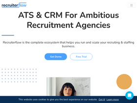 'recruiterflow.com' screenshot