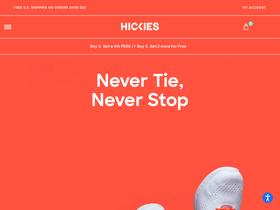 HICKIES homepage screenshot