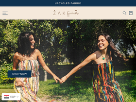 Zakeia homepage screenshot