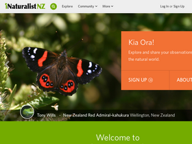'inaturalist.nz' screenshot