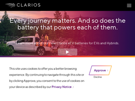 'clarios.com' screenshot