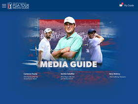 'pgatourmediaguide.com' screenshot