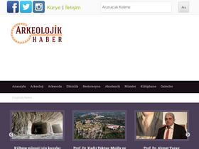 'arkeolojikhaber.com' screenshot