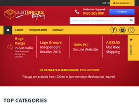 'justbricks.com.au' screenshot