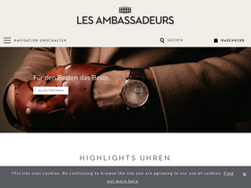 'lesambassadeurs.ch' screenshot
