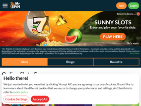 'mrspin.co.uk' screenshot