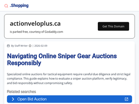 actionveloplus.ca homepage screenshot