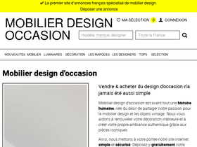 'mobilier-design-occasion.fr' screenshot