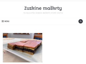 'zuzkinemaskrty.sk' screenshot