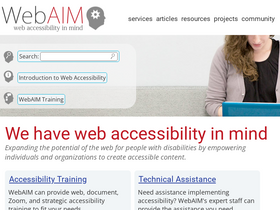 'webaim.org' screenshot