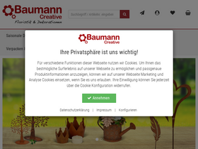 'baumann-creative.de' screenshot