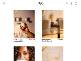 ayostudios.com homepage screenshot