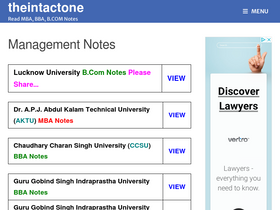 'theintactone.com' screenshot