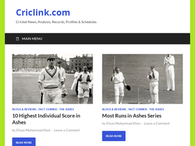 'criclink.com' screenshot