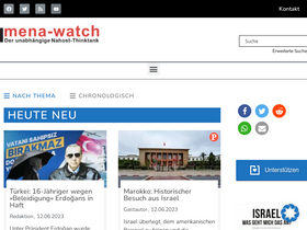 'mena-watch.com' screenshot