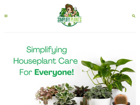 'simplifyplants.com' screenshot
