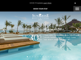'sunrise-resorts.com' screenshot