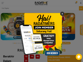 'radatime.co.id' screenshot