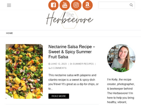 'theherbeevore.com' screenshot