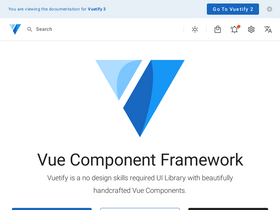'vuetifyjs.com' screenshot