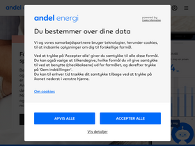 'andelenergi.dk' screenshot