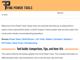 'finepowertools.com' screenshot