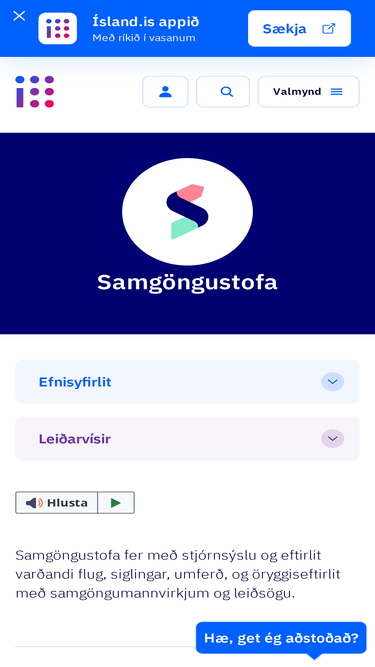 samgongustofa.is